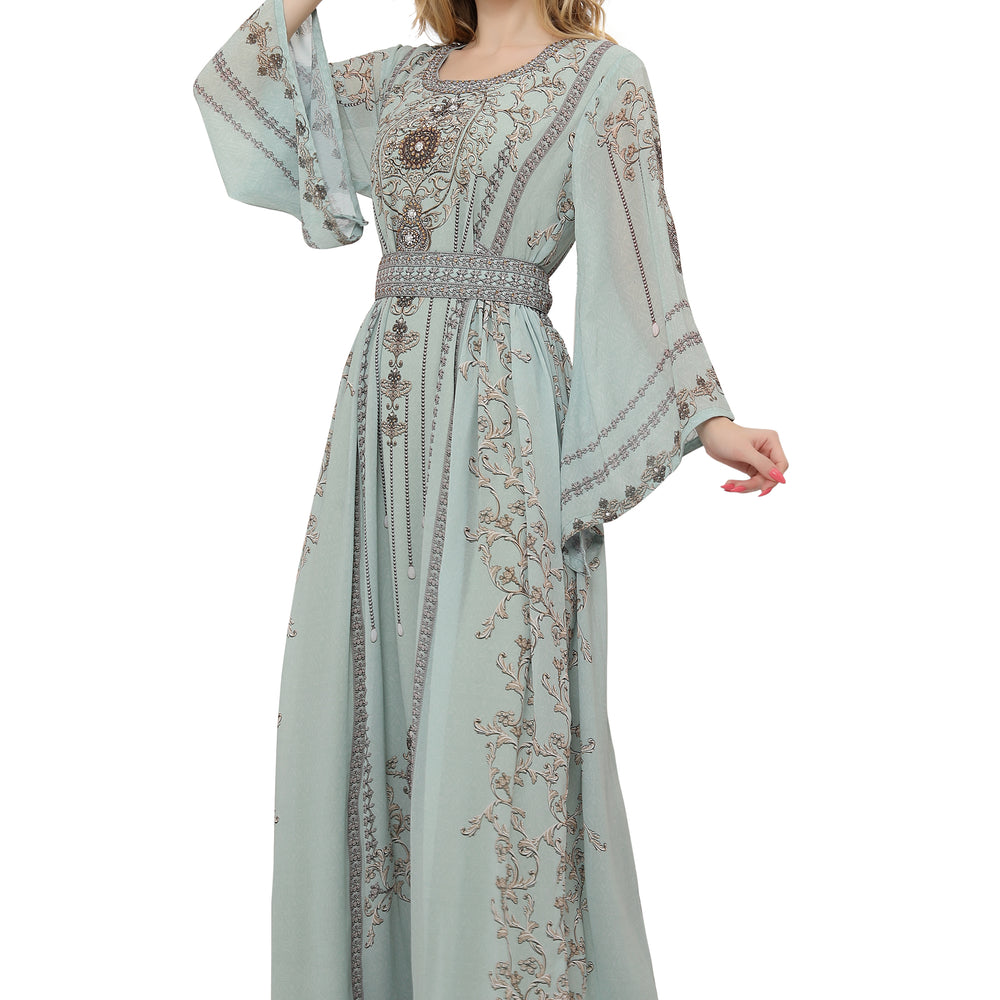 
                  
                    Digital Printed Dubai Caftan Maxi Dress
                  
                