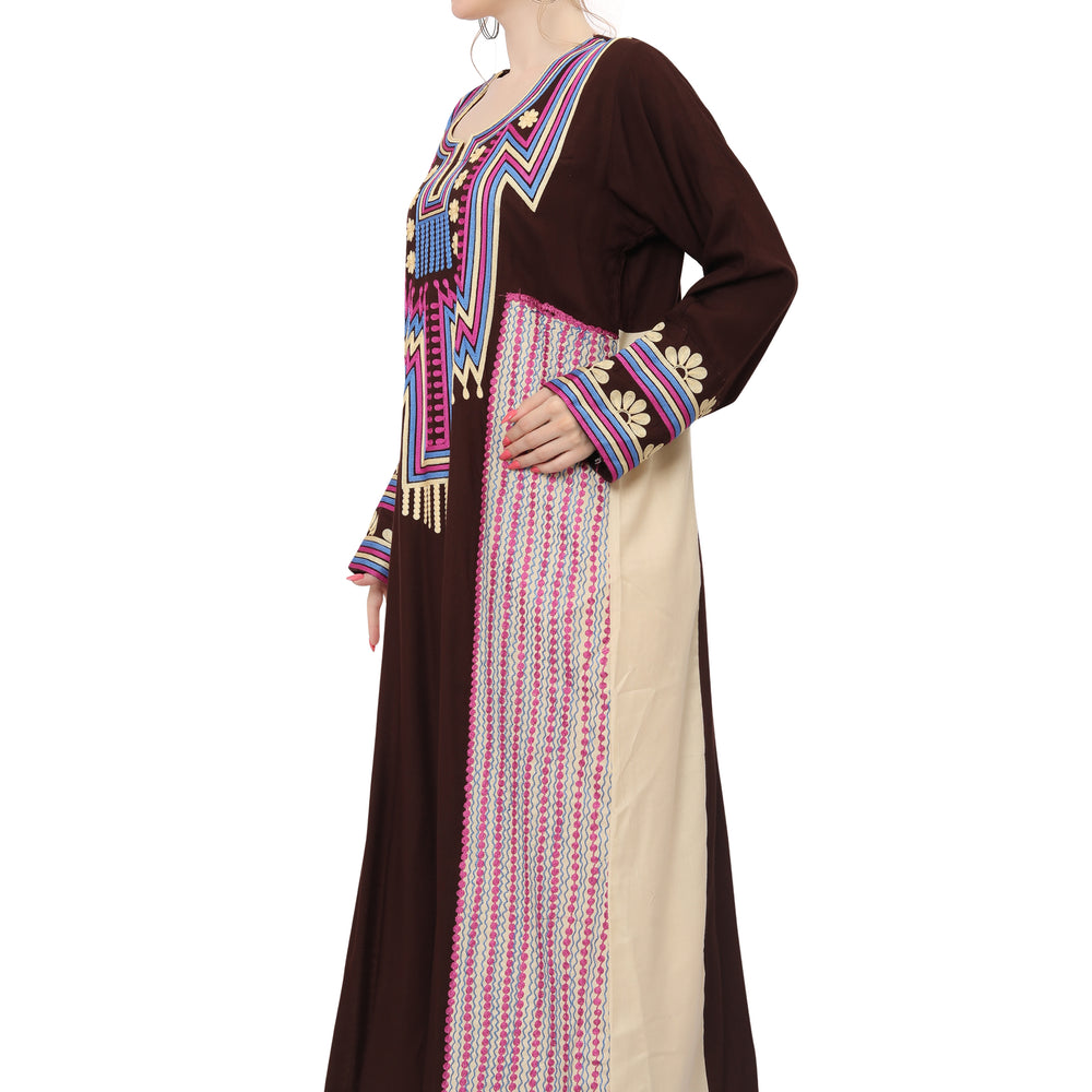 
                  
                    Designer Abaya Caftan Maxi Gown For Ladies
                  
                