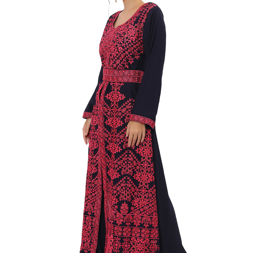 
                  
                    Designer Kaftan Thread Embroidery Maxi Gown
                  
                