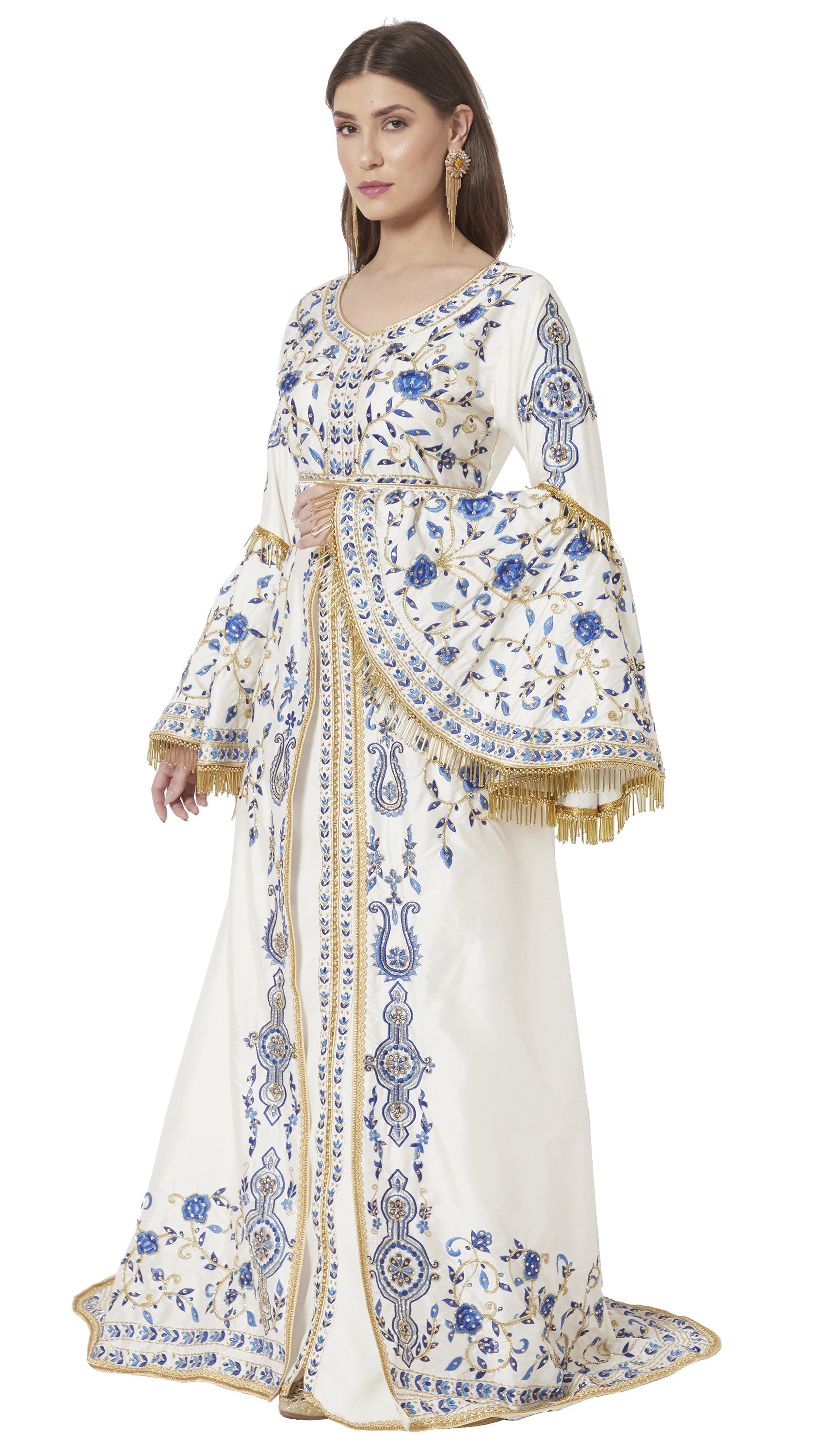 Buy Ethnic Wear Online For Women | Custom Hand Embroidered Kaftans ...