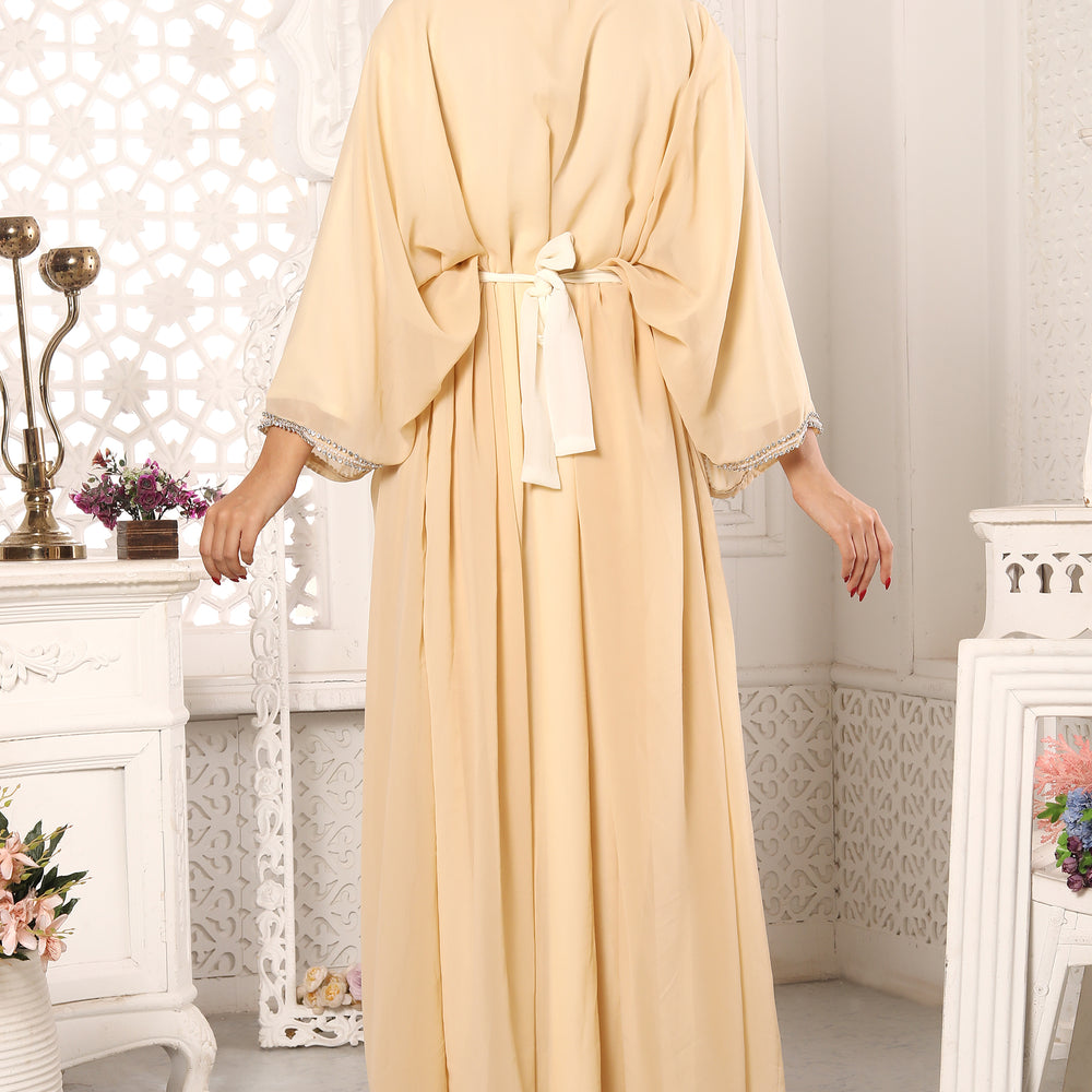 
                  
                    Eid Morocco Gown Women Takchita Beige Dress
                  
                