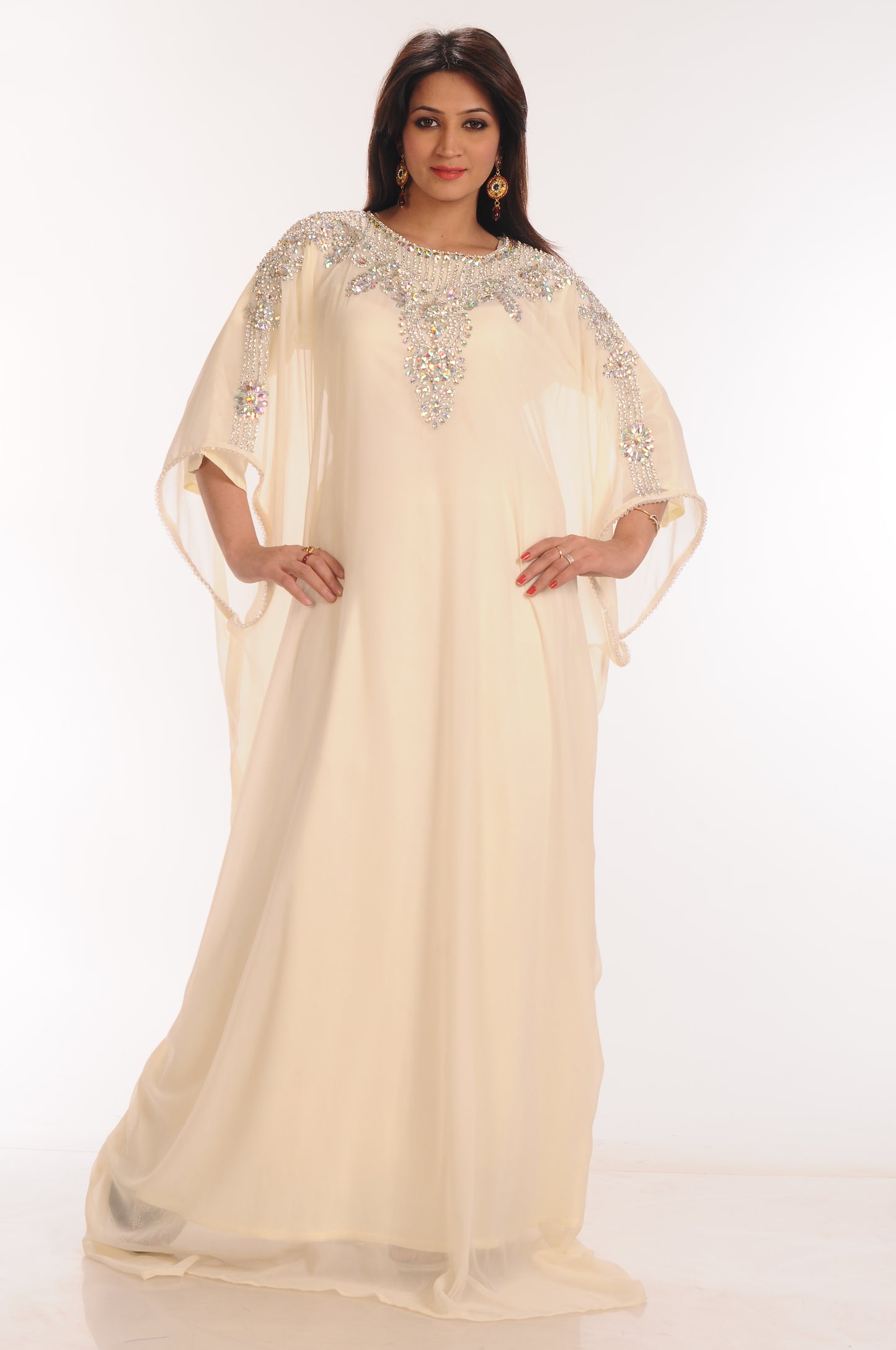 Designer Djellaba Maxi Teaparty Dress - Maxim Creation