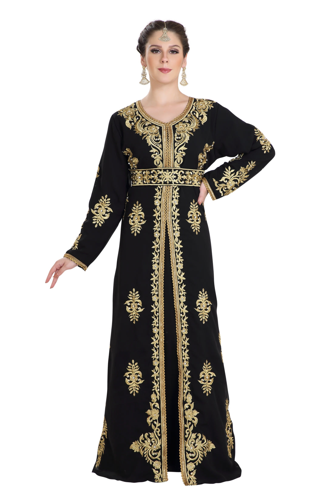 Designer Abaya Arabian Caftan Dress - Maxim Creation