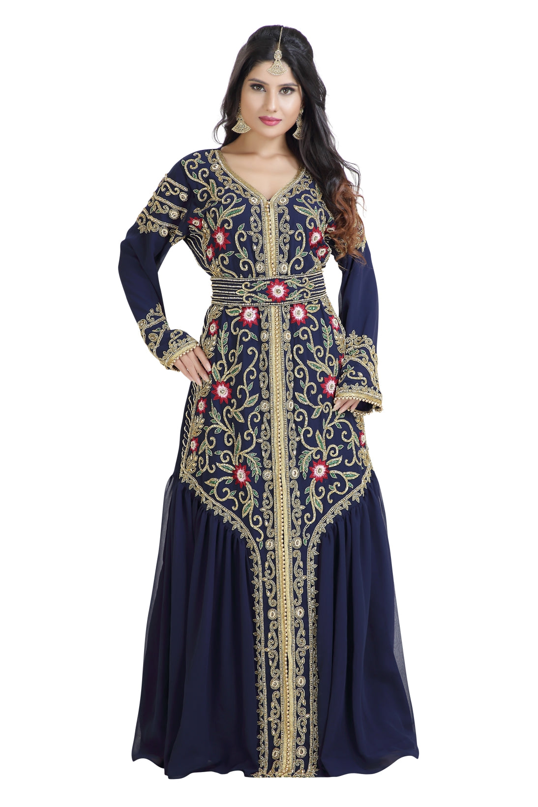 Embroidered Dress Jabodar Wedding Gown - Maxim Creation